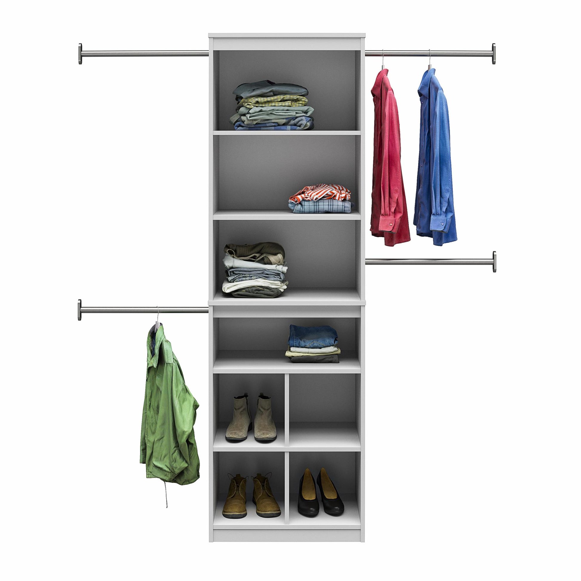 Closet Storage System, Dove Gray - Dove Gray