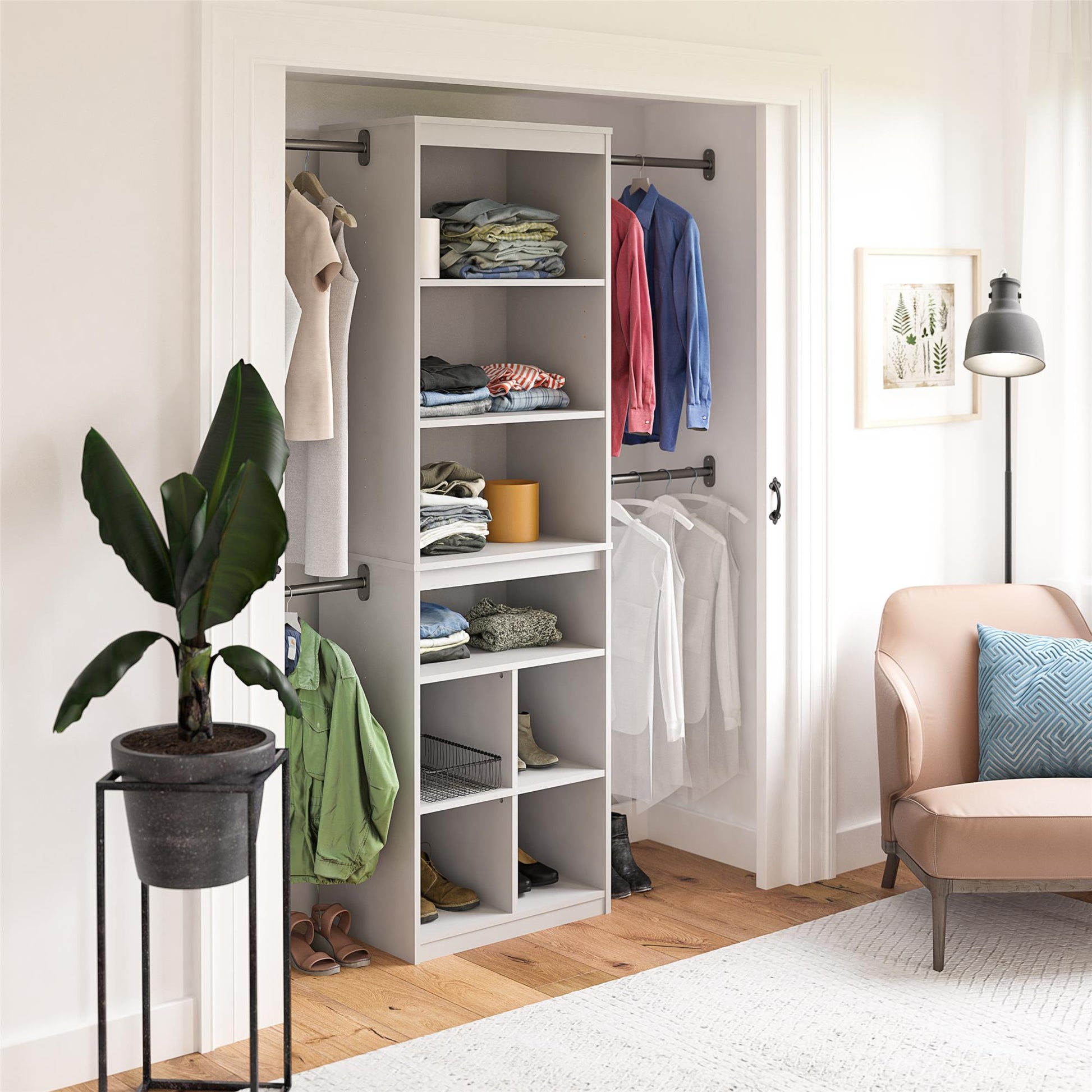 Closet Storage System, Dove Gray - Dove Gray
