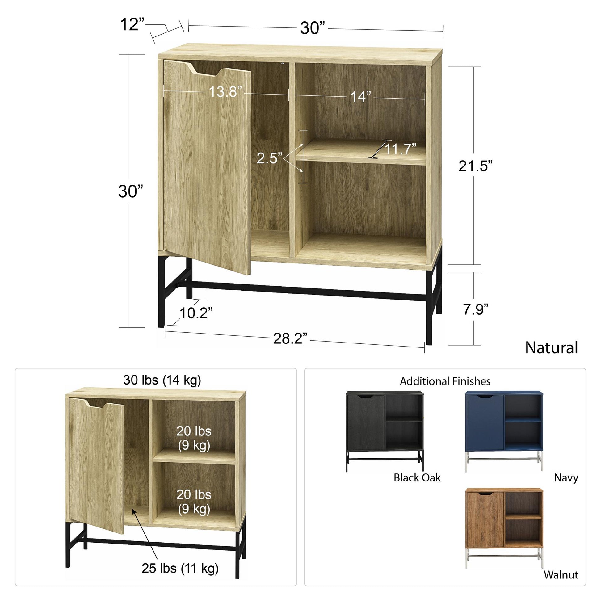 Bexley Bookcase - Navy