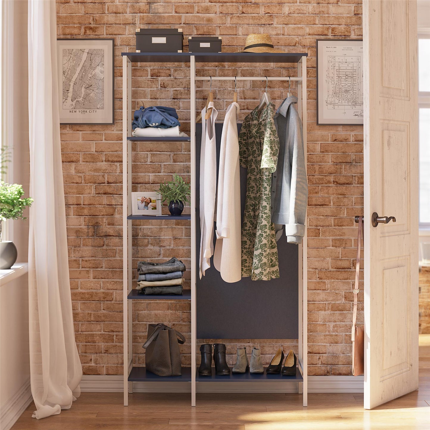Bexley Open Wardrobe - Navy