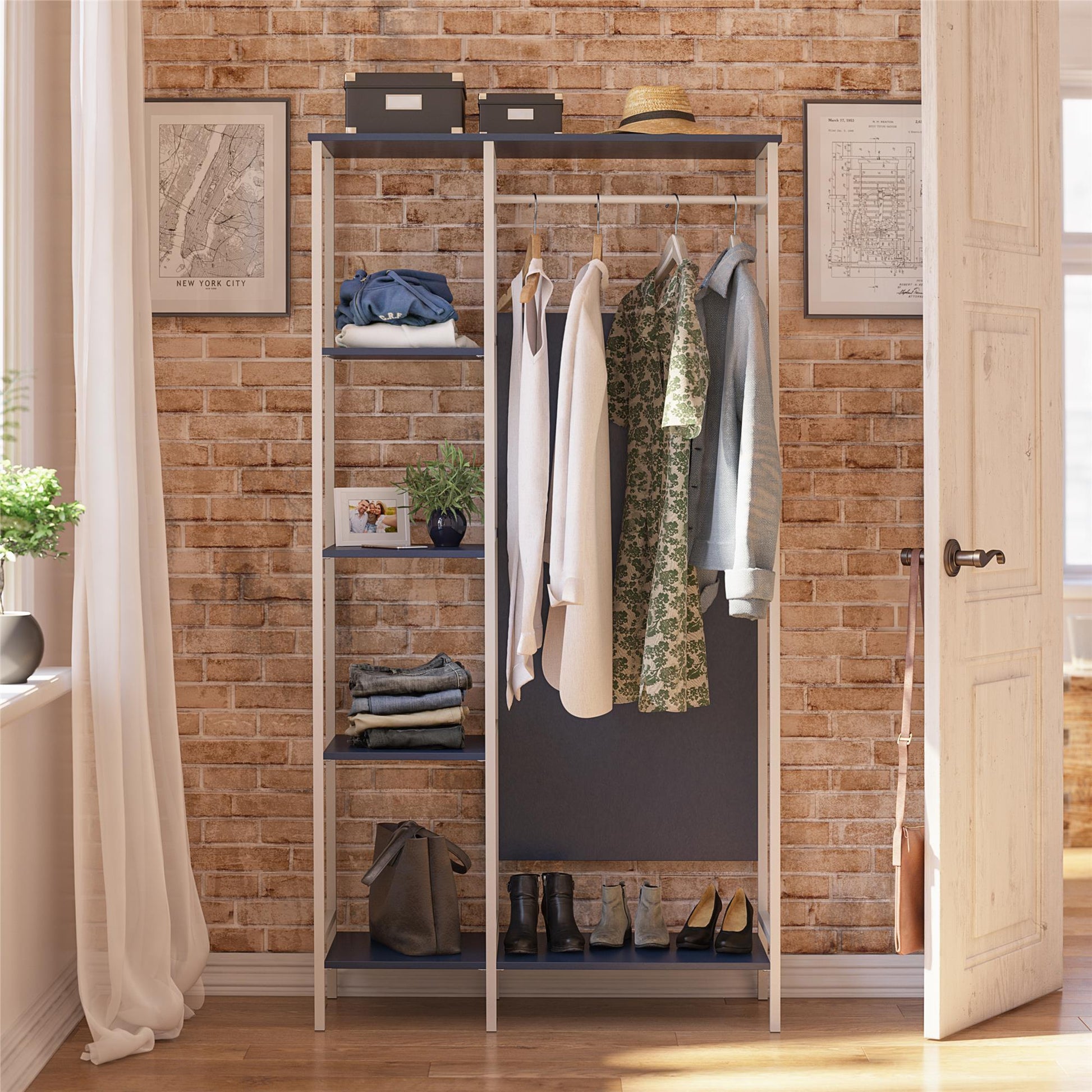 Bexley Open Wardrobe - Navy