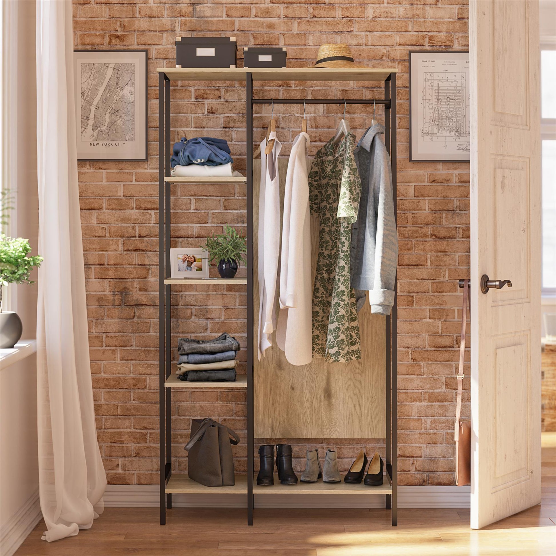 Bexley Open Wardrobe - Natural