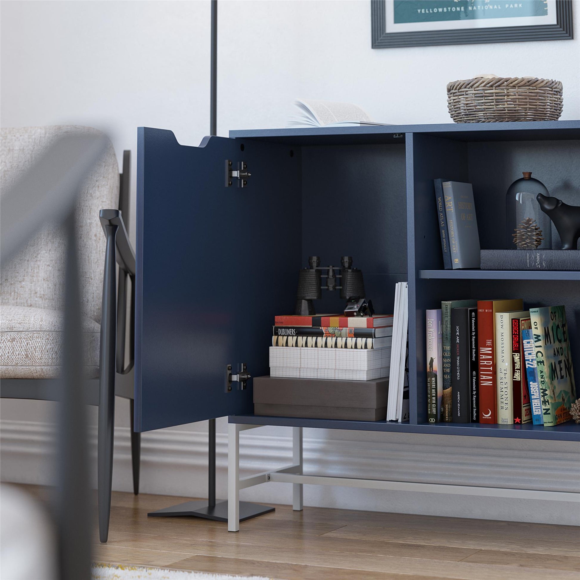 Bexley Bookcase - Navy