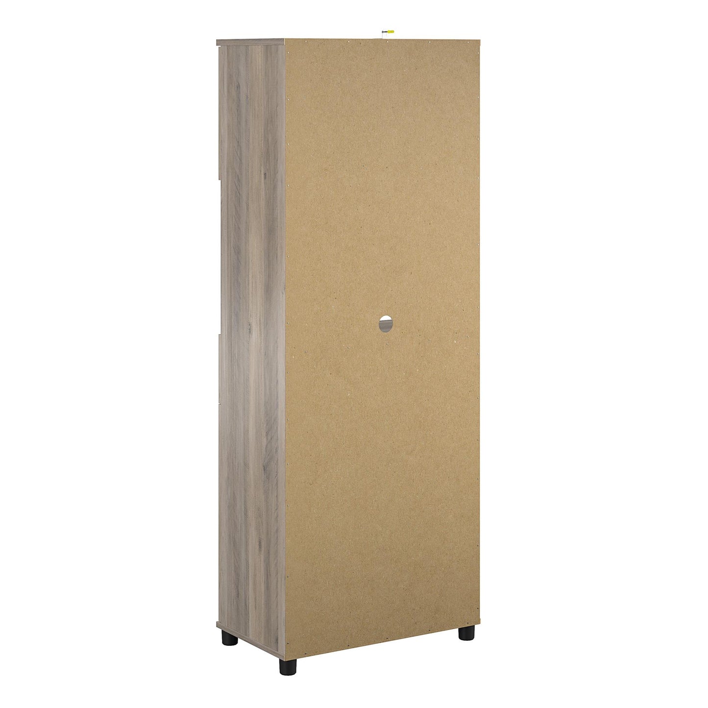 Tindall Modern Farmhouse 4 Door Tall Coffee Bar - Gray Oak