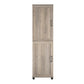 Tindall Modern Farmhouse 2 Door Kitchen Pantry Cabinet - Gray Oak