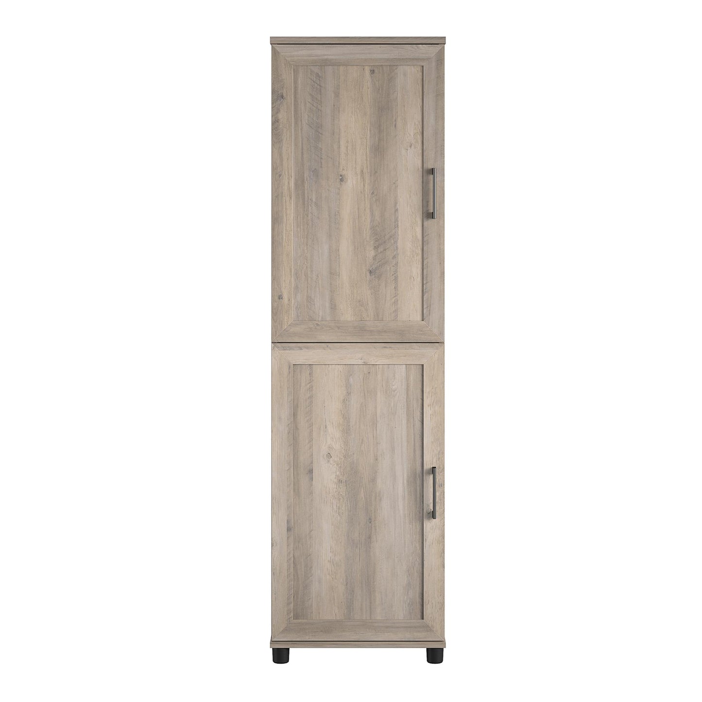 Tindall Modern Farmhouse 2 Door Kitchen Pantry Cabinet - Gray Oak