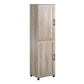 Tindall Modern Farmhouse 2 Door Kitchen Pantry Cabinet - Gray Oak