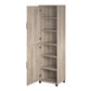 Tindall Modern Farmhouse 2 Door Kitchen Pantry Cabinet - Gray Oak