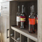 Tindall Modern Farmhouse Bar Cabinet with Pull Out Shelf and 12 Cubbies - Gray Oak