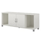 Basin Shoe Storage Bench with Seating Area and Adjustable Feet - White