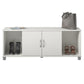 Basin Shoe Storage Bench with Seating Area and Adjustable Feet - White