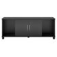 Basin Shoe Storage Bench with Seating Area and Adjustable Feet - Black