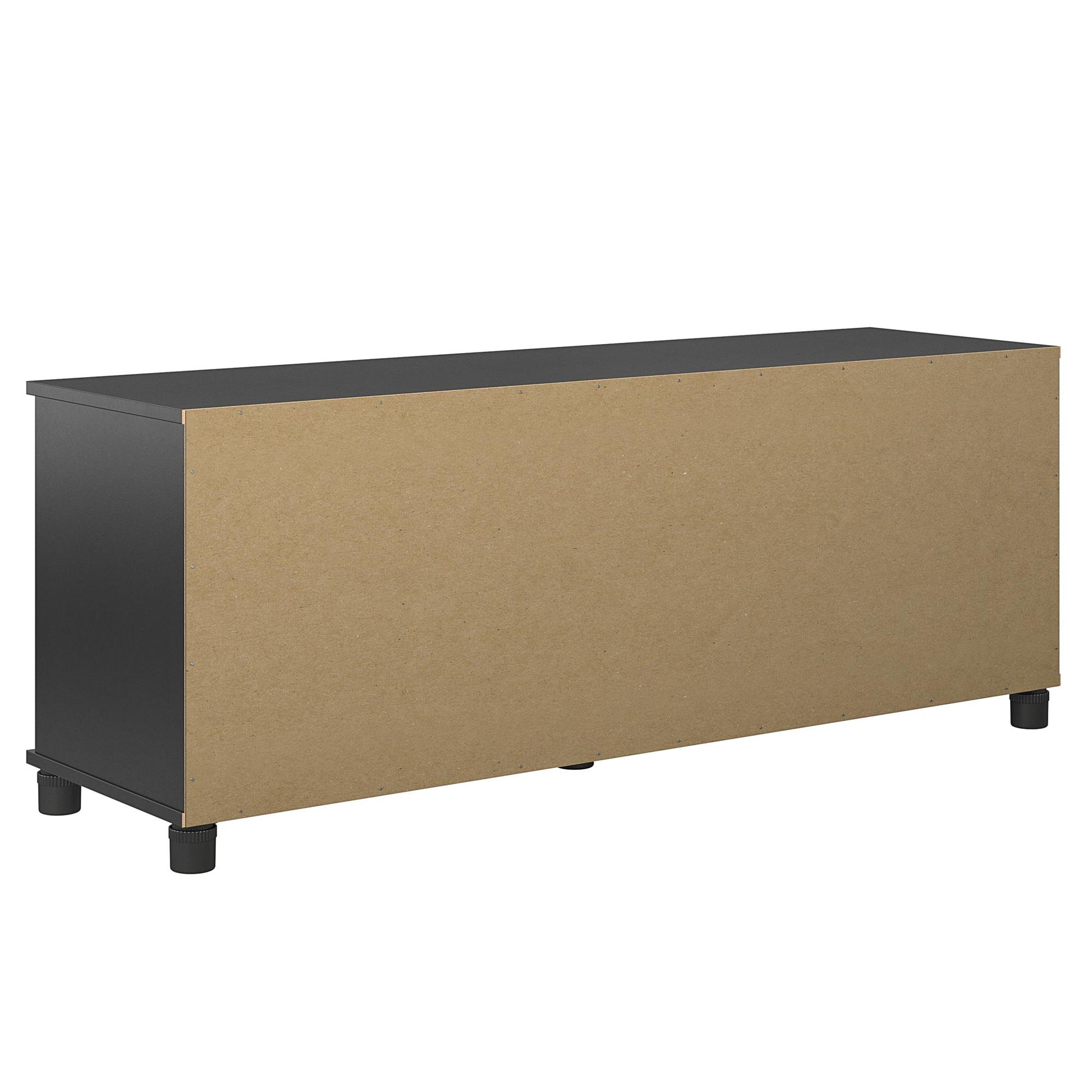 Basin Shoe Storage Bench with Seating Area and Adjustable Feet - Black
