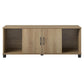Basin Shoe Storage Bench with Seating Area and Adjustable Feet - Natural