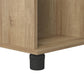 Basin Shoe Storage Bench with Seating Area and Adjustable Feet - Natural