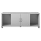 Basin Shoe Storage Bench with Seating Area and Adjustable Feet - Dove Gray