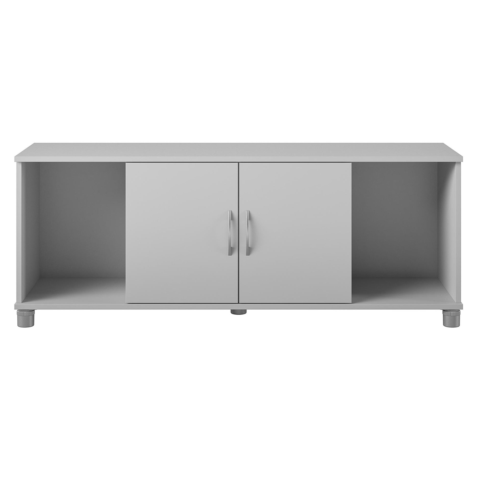 Basin Shoe Storage Bench with Seating Area and Adjustable Feet - Dove Gray