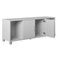 Basin Shoe Storage Bench with Seating Area and Adjustable Feet - Dove Gray