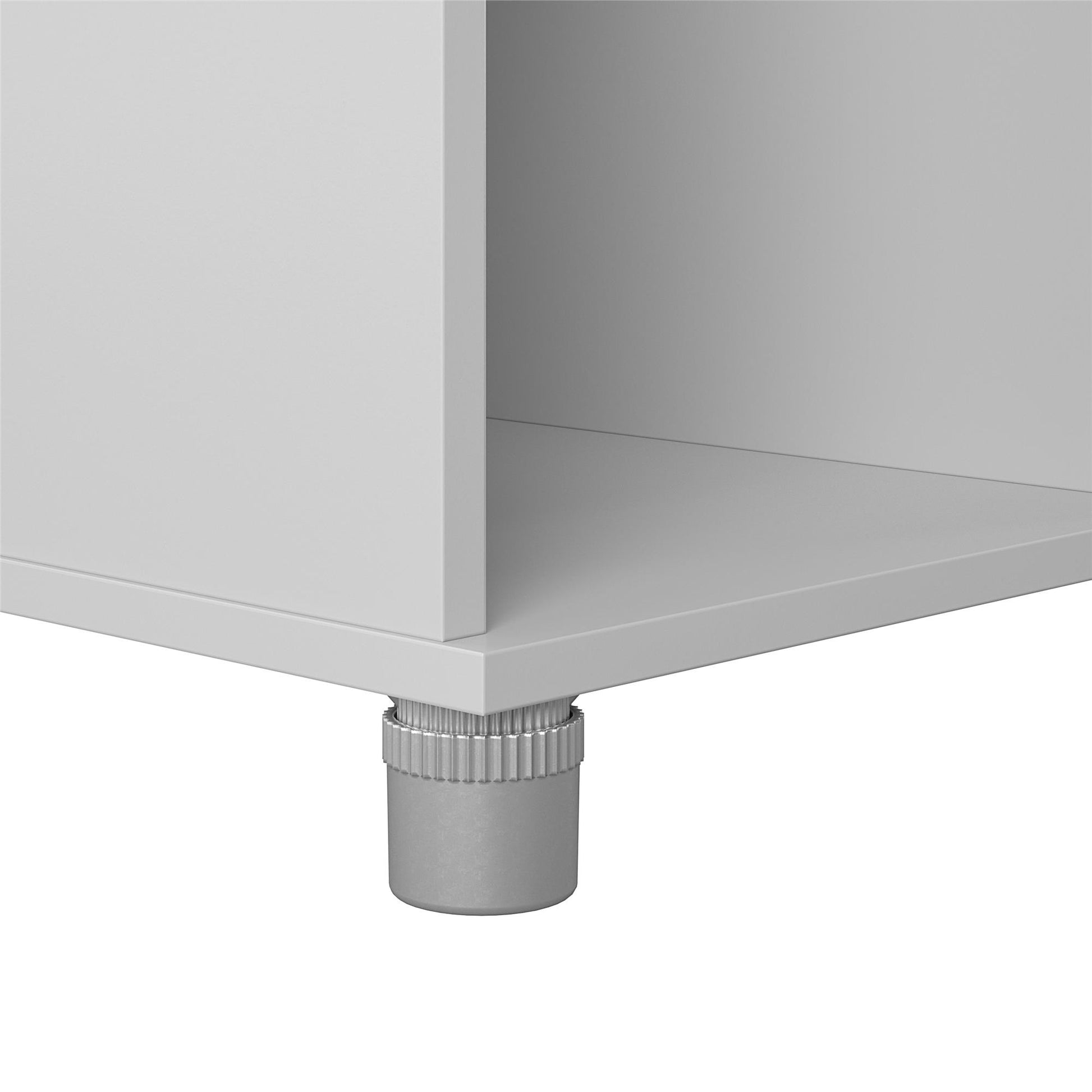 Basin Shoe Storage Bench with Seating Area and Adjustable Feet - Dove Gray
