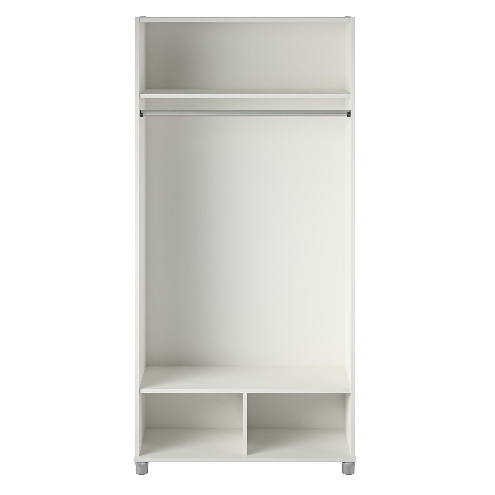 Basin 36" Wide Mudroom Storage Cabinet with Adjustable Shelving - White