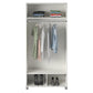 Basin 36" Wide Mudroom Storage Cabinet with Adjustable Shelving - White