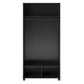 Basin 36" Wide Mudroom Storage Cabinet with Adjustable Shelving - Black