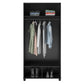 Basin 36" Wide Mudroom Storage Cabinet with Adjustable Shelving - Black