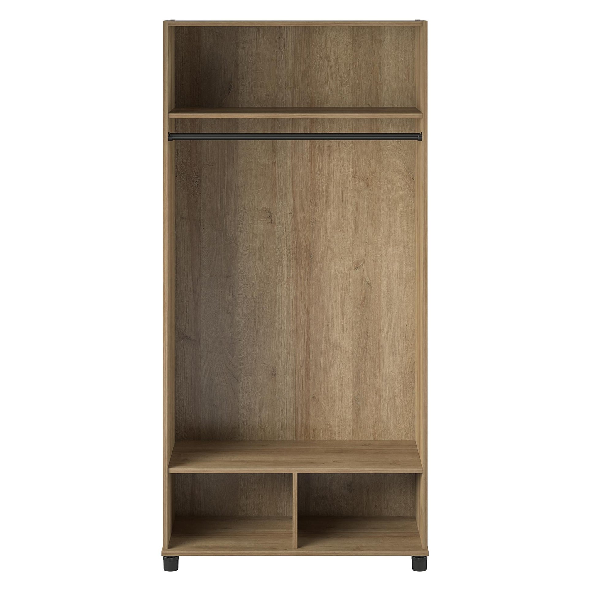 Basin 36" Wide Mudroom Storage Cabinet with Adjustable Shelving - Natural