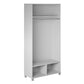 Basin 36" Wide Mudroom Storage Cabinet with Adjustable Shelving - Dove Gray