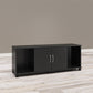 Basin Shoe Storage Bench with Seating Area and Adjustable Feet - Black