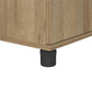 Basin Hobby and Craft Desk with Open Shelving and Storage Cabinet - Natural