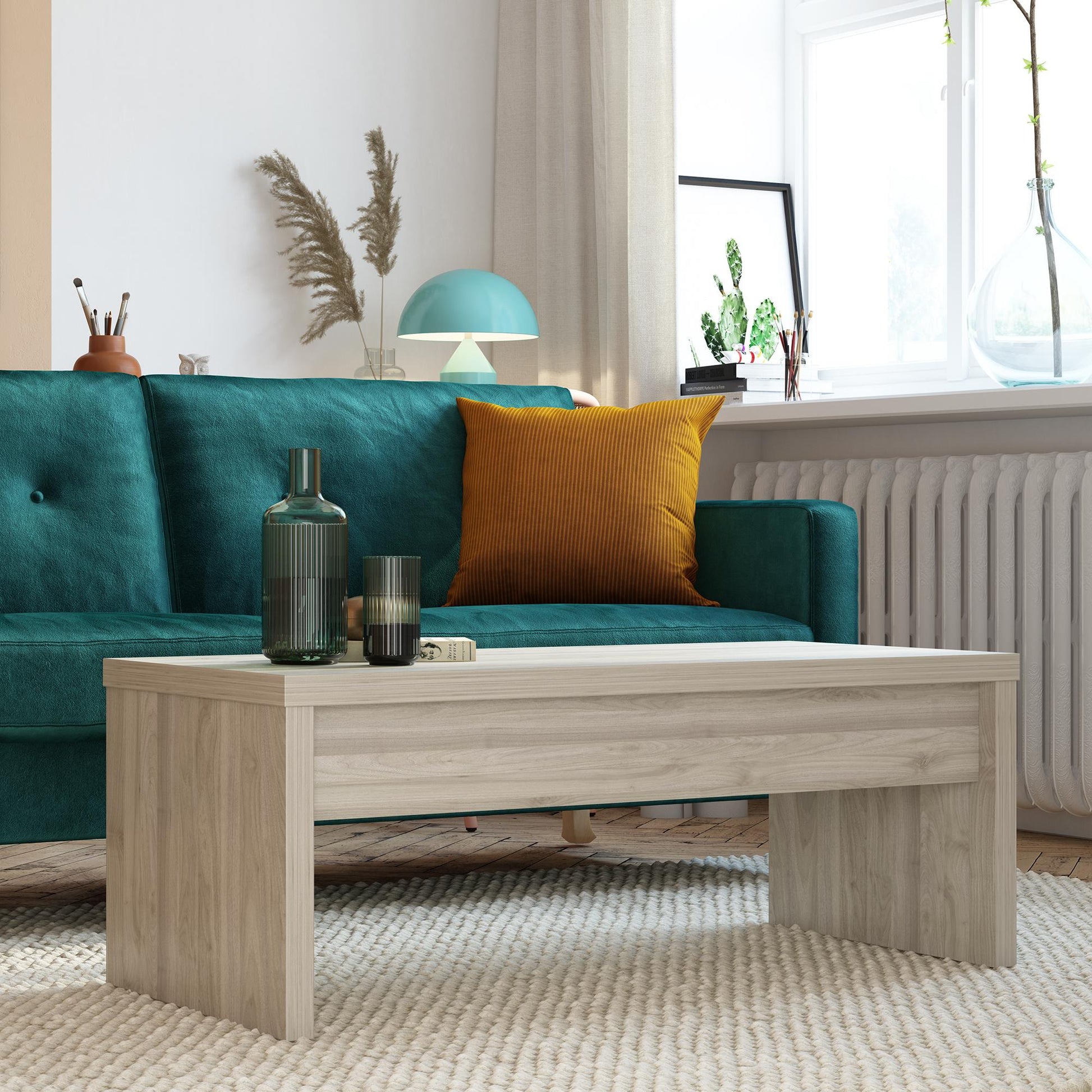 Winston Lift Top Coffee Table, Light Walnut - Light Walnut