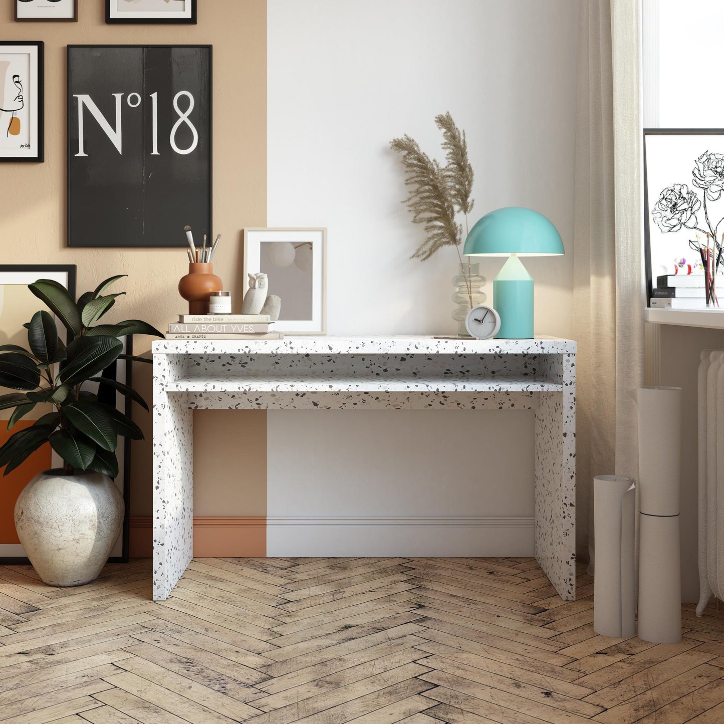Winston Desk, Plaster - Plaster
