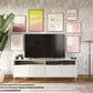Daphne TV Console, Walnut and Black - Walnut