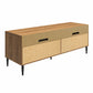 Daphne TV Console, Walnut and Black - Walnut