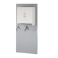Basin 2 Door Wall Storage Cabinet with Hanging Rod - White