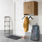Basin 2 Door Wall Storage Cabinet with Hanging Rod - Natural