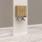 Basin 2 Door Wall Storage Cabinet with Hanging Rod - Natural