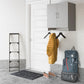 Basin 2 Door Wall Storage Cabinet with Hanging Rod - Dove Gray