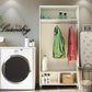 Basin 36" Wide Mudroom Storage Cabinet with Adjustable Shelving - White