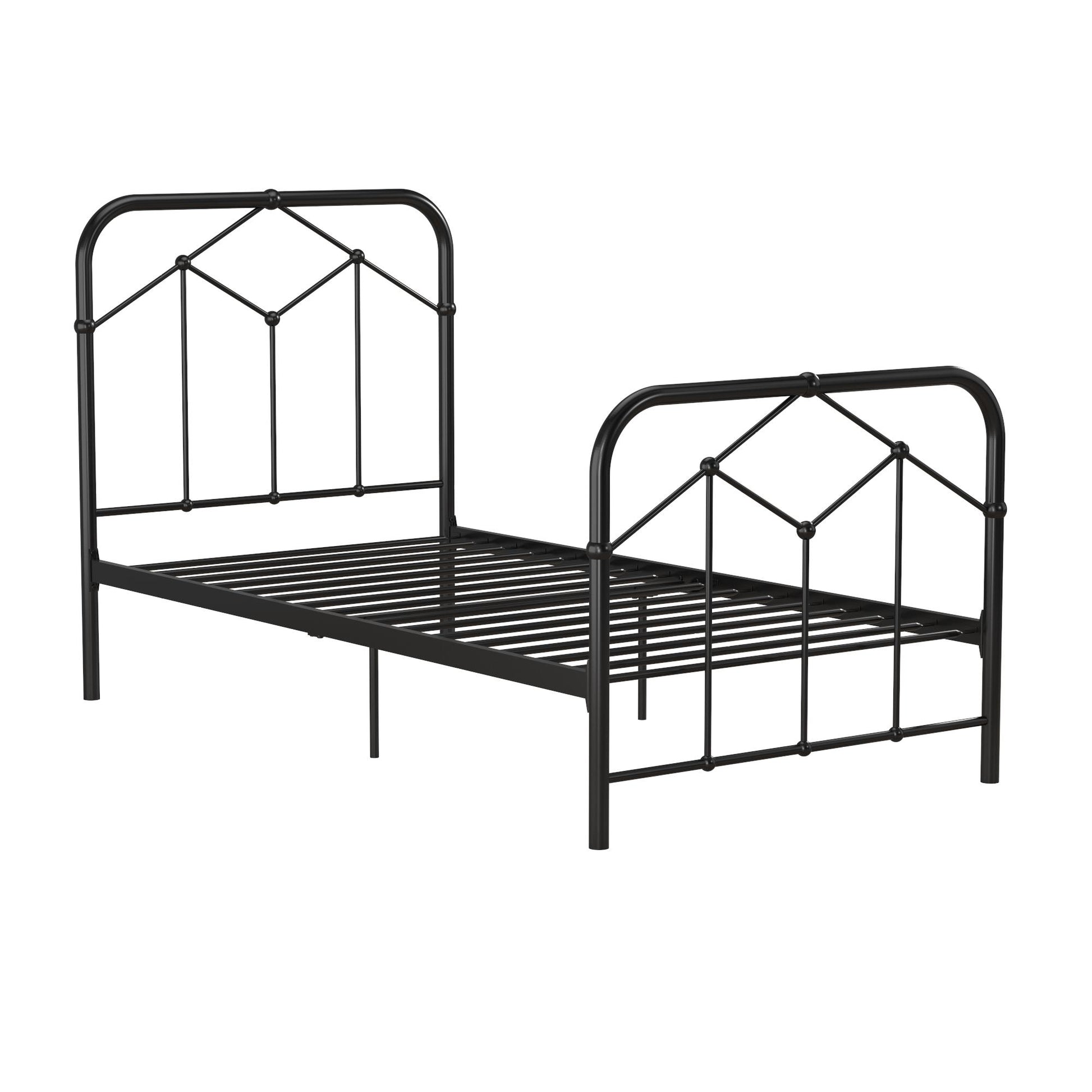 Francis Farmhouse Metal Bed - Black - Twin