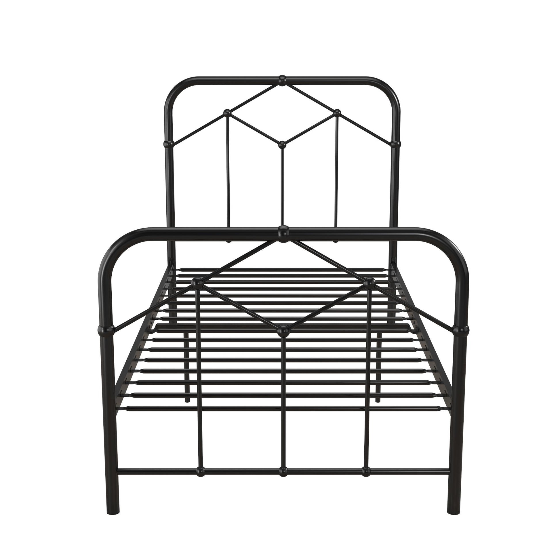 Francis Farmhouse Metal Bed - Black - Twin