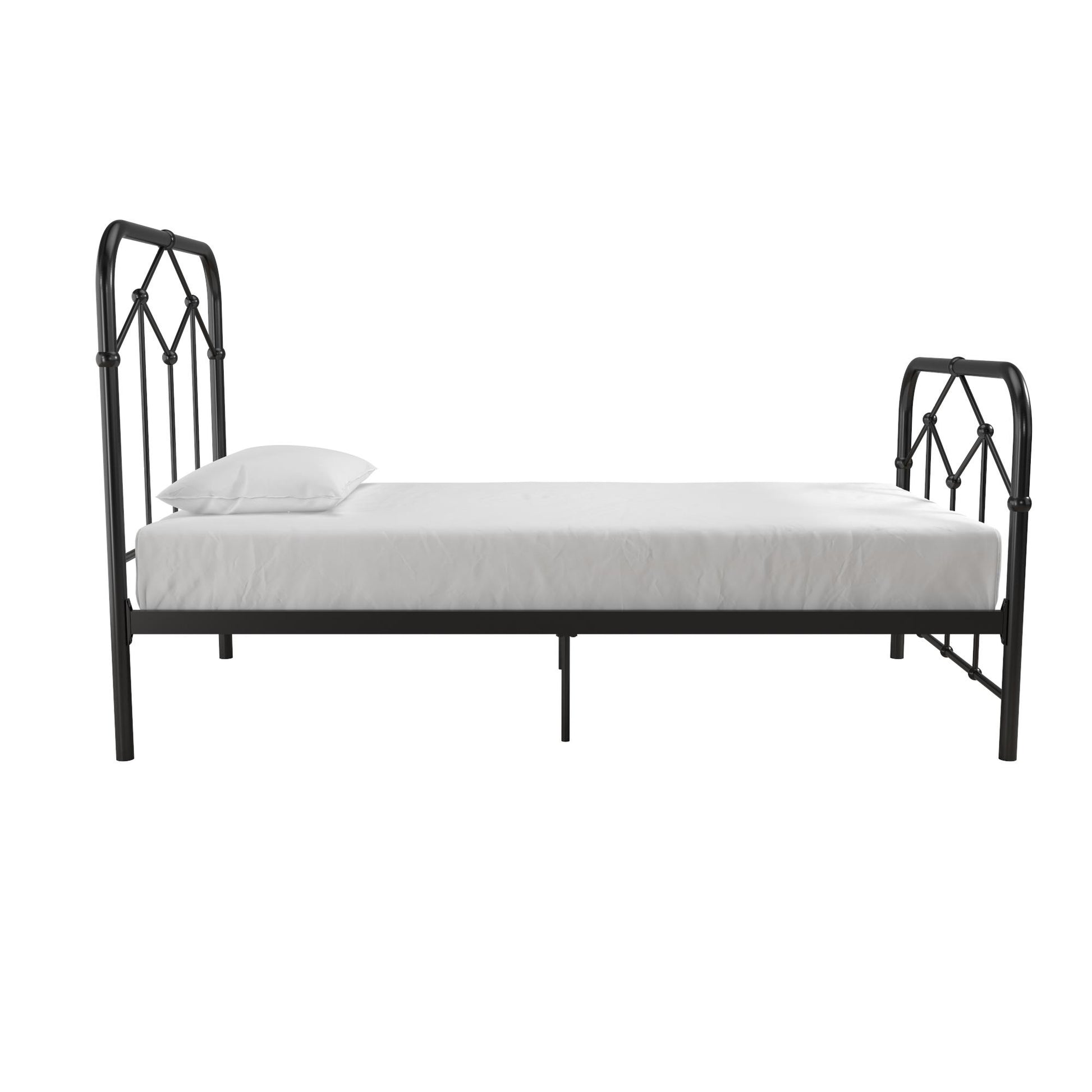 Francis Farmhouse Metal Bed - Black - Twin