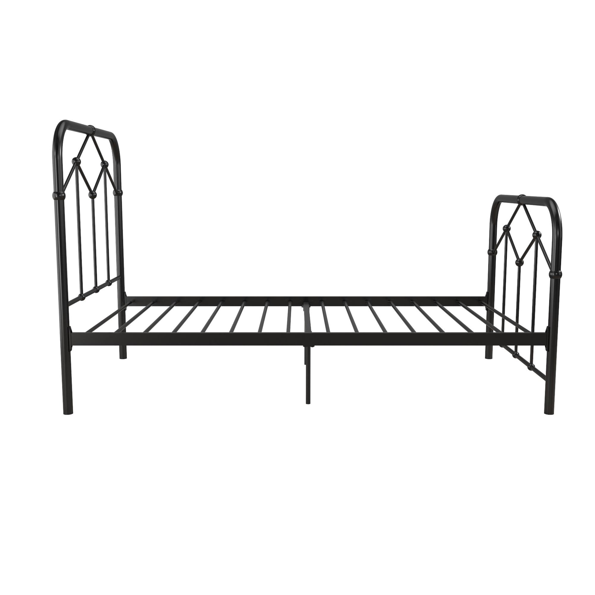 Francis Farmhouse Metal Bed - Black - Twin