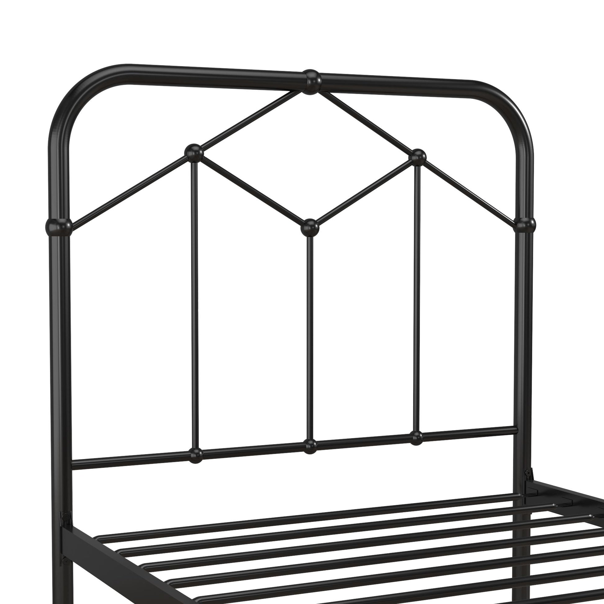 Francis Farmhouse Metal Bed - Black - Twin