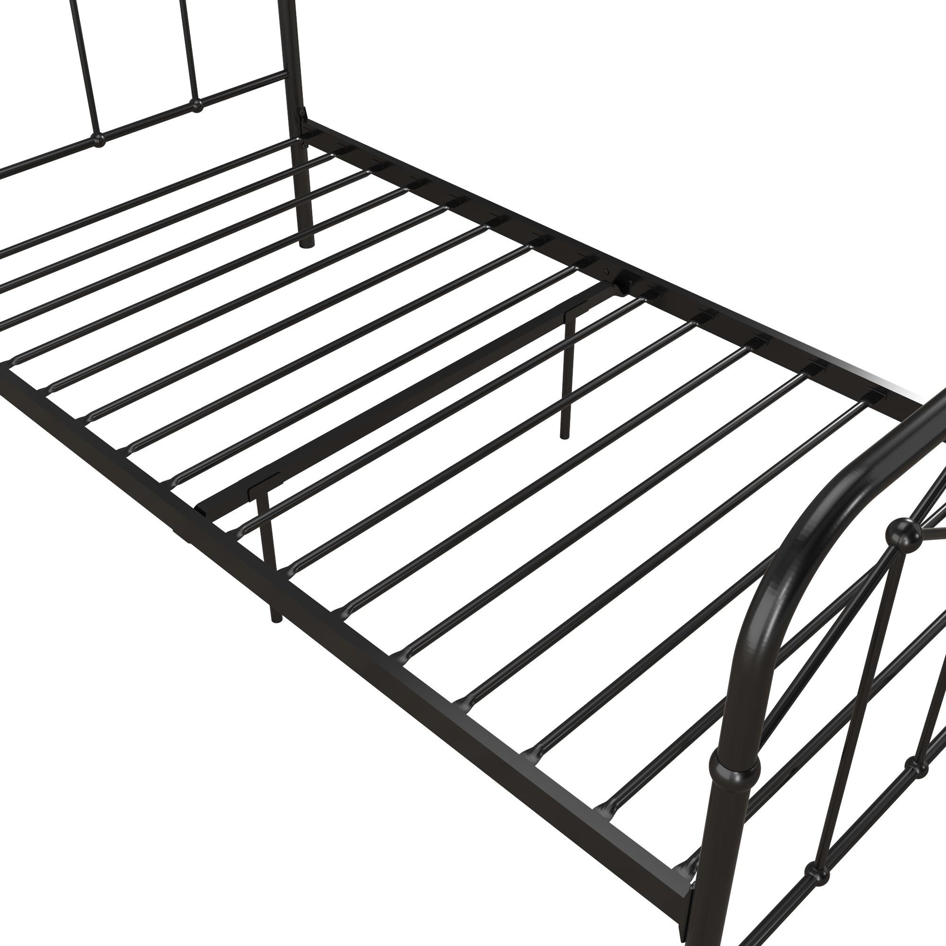 Francis Farmhouse Metal Bed - Black - Twin