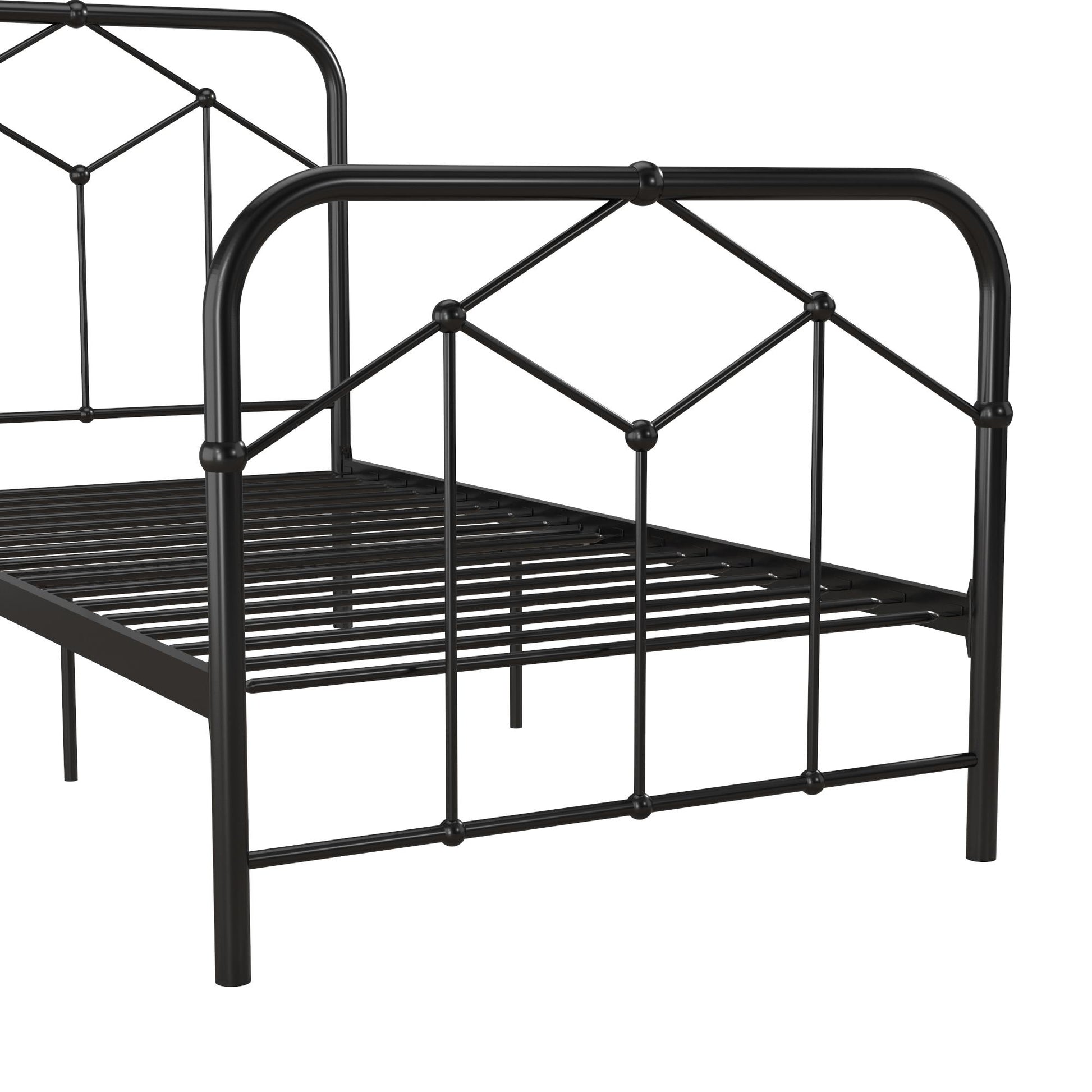Francis Farmhouse Metal Bed - Black - Twin