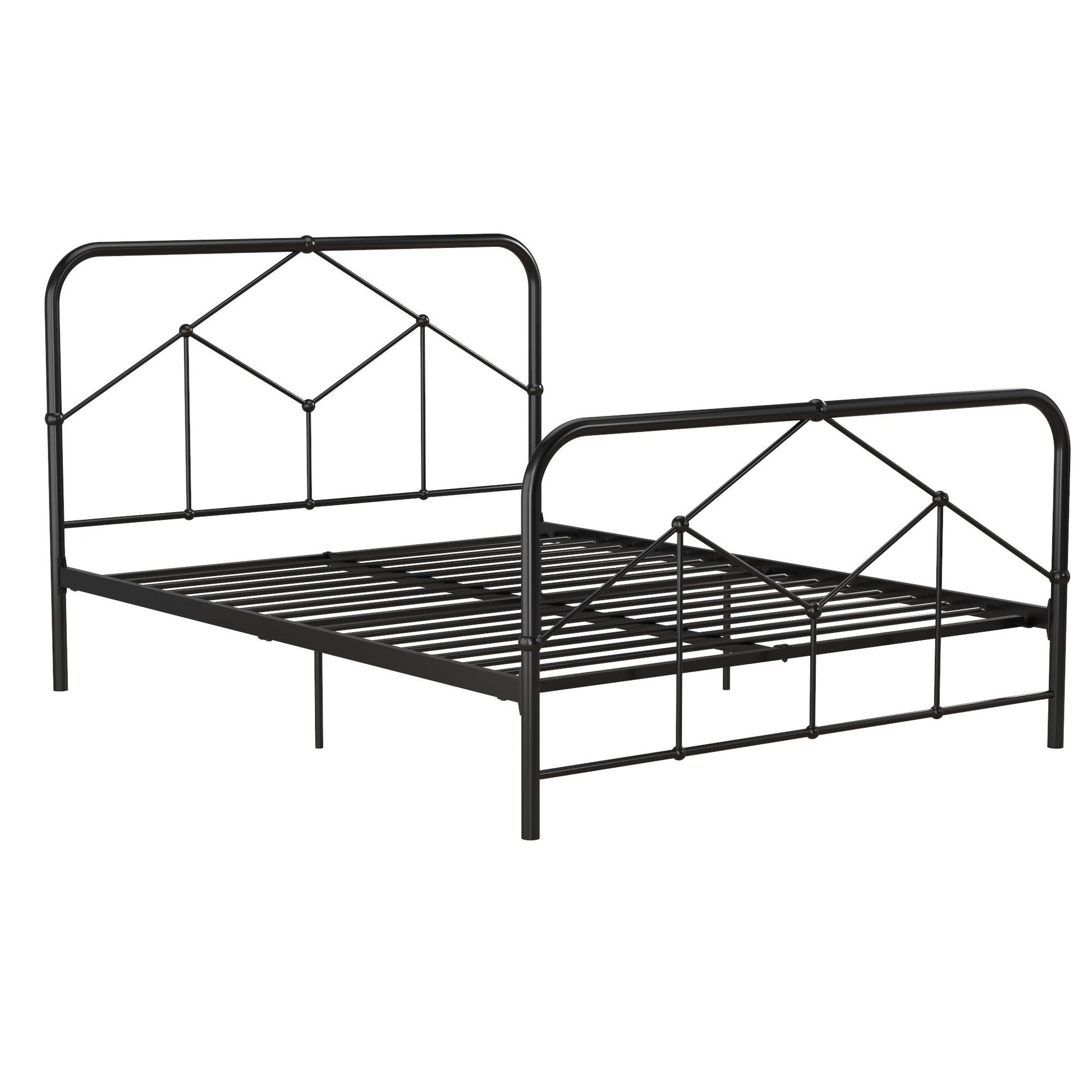 Francis Farmhouse Metal Bed - Black - Full