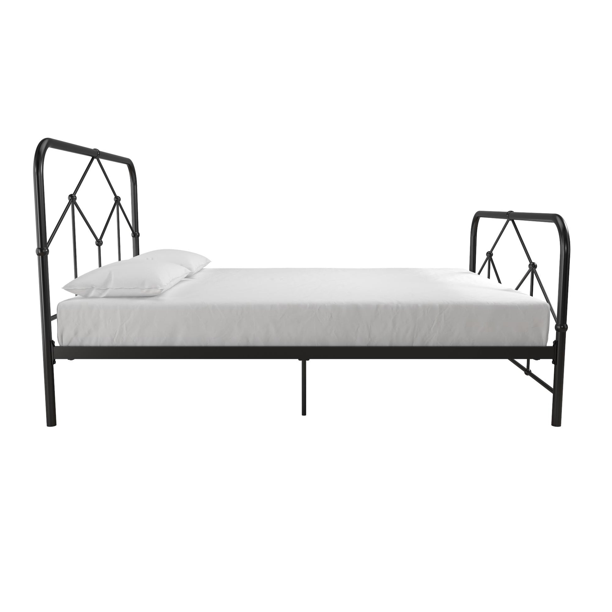 Francis Farmhouse Metal Bed - Black - Full