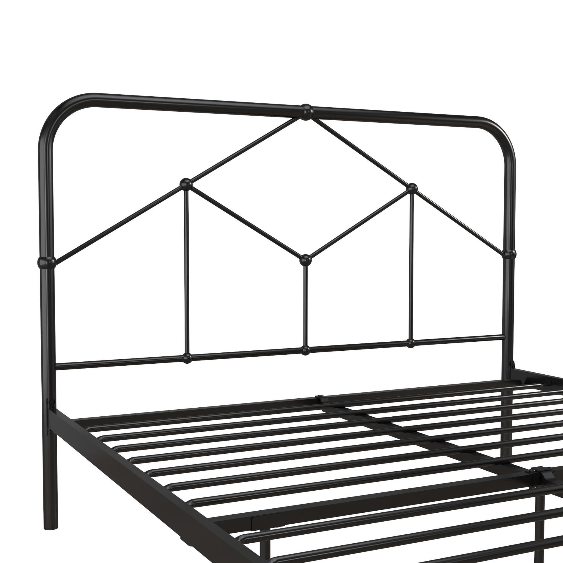 Francis Farmhouse Metal Bed - Black - Full